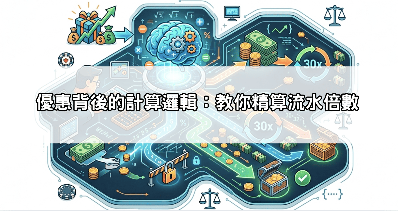 優惠背後的計算邏輯：教你精算流水倍數